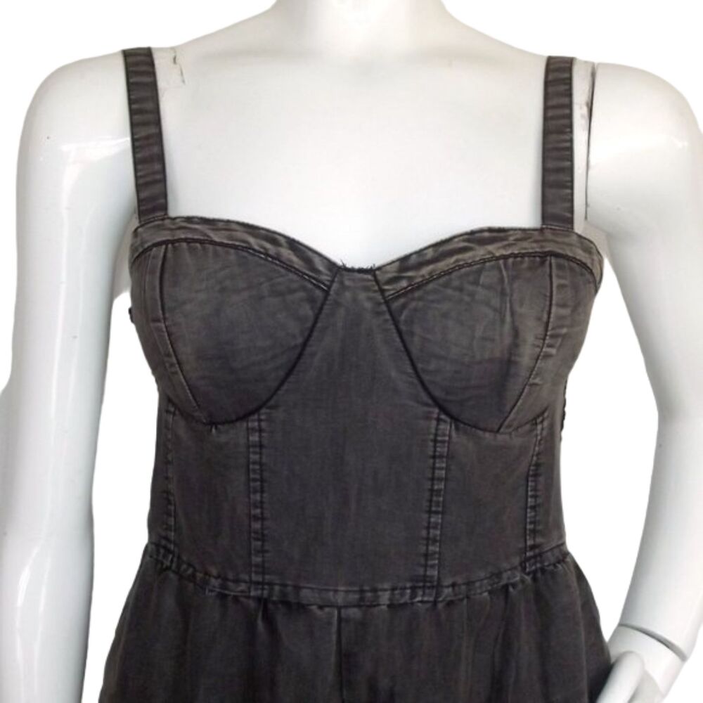 new BOG Collective Jumpsuit, S, Faded Black, Adj Wide Straps, Smocked upper - Picture 9 of 15